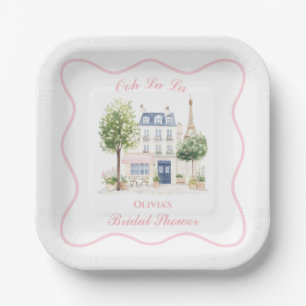 Paris Bridal Shower Parisian Cafe Paper Plates