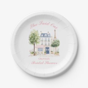 Paris Bridal Shower Parisian Cafe Paper Plates