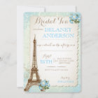Paris Bridal Shower Tea Party Invitation