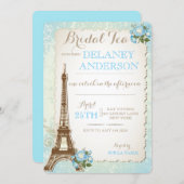 Paris Bridal Shower Tea Party Invitation (Front/Back)