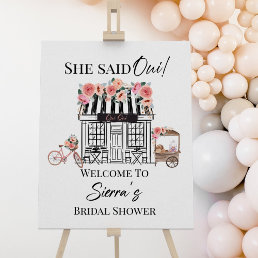 Paris bridal shower Welcome, French theme Poster