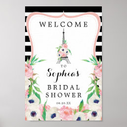 Paris Bridal Shower Welcome Sign