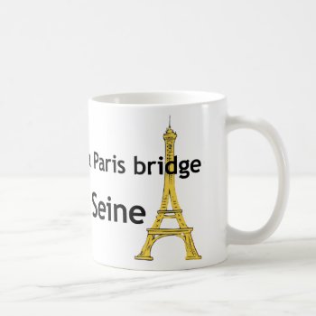 Paris Bridge Coffee Mug by nitsupak at Zazzle