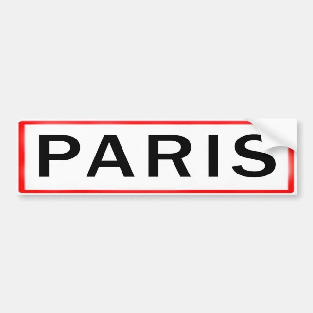 PARIS BUMPER STICKER (Front)