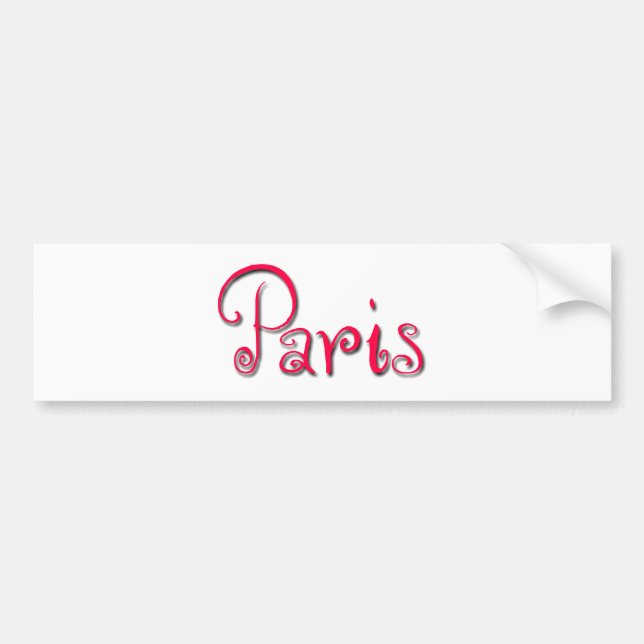 Paris Bumper Sticker (Front)