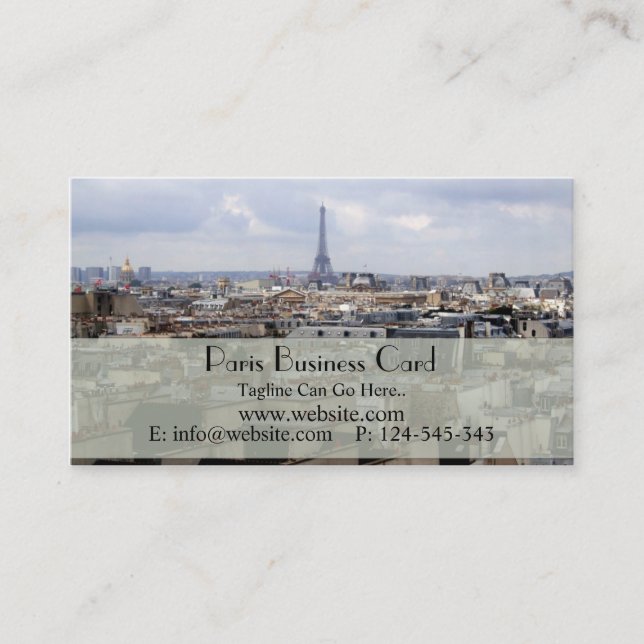 Paris Business Card (Front)