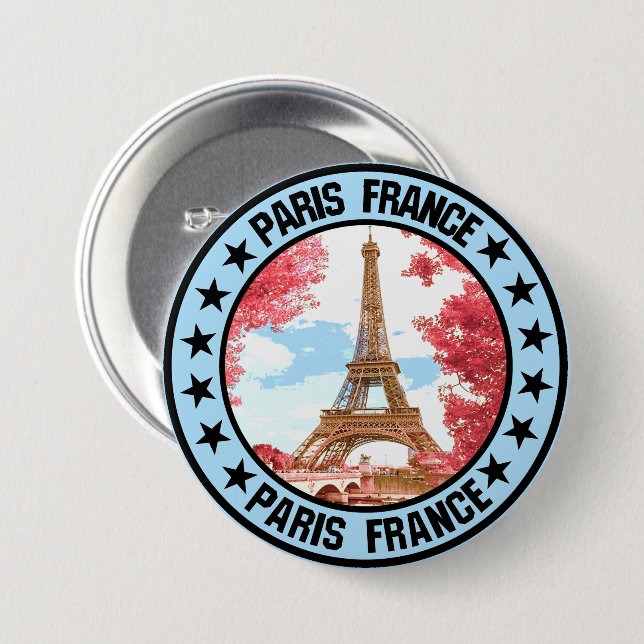 Paris                                              button (Front & Back)