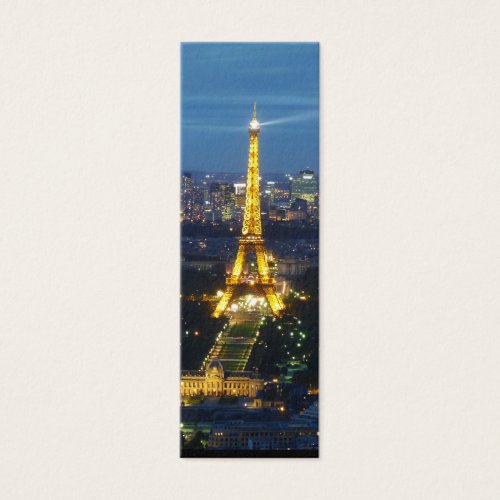 Paris by Night - Eiffel Tower - bookmark Business Card Template