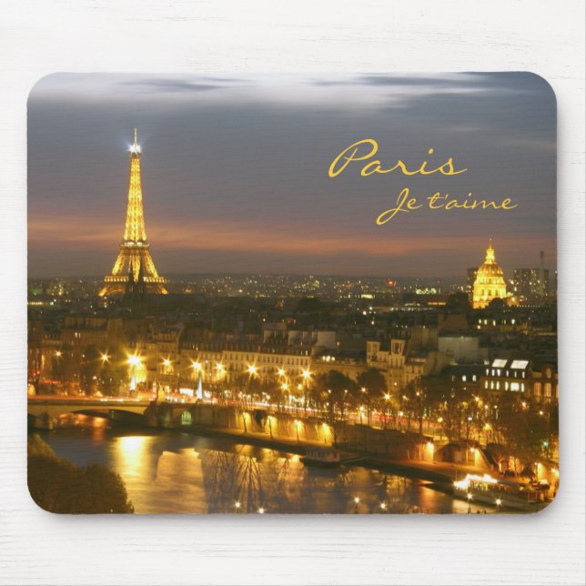 Paris by Night Mouse Pad (Front)