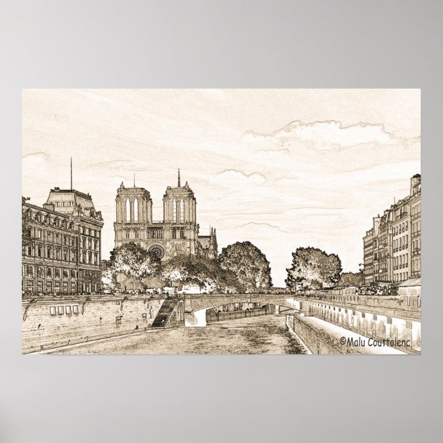 Paris by the Seine Poster (Front)