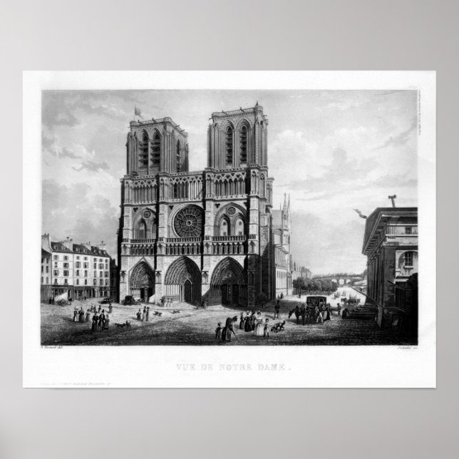 Paris c. 1835 - Notre Dame Poster (Front)
