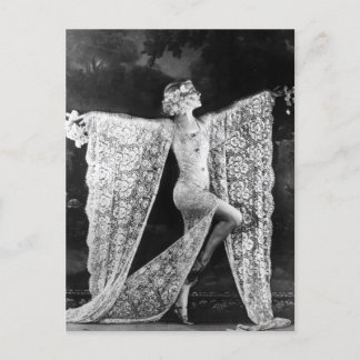 Paris Cabaret Dancer Postcard
