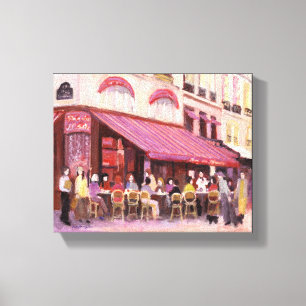 Paris Cafe Bar Canvas Print
