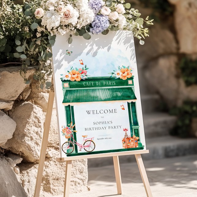 Paris Cafe Boulangerie Paris Party Foam Board (Creator Uploaded)