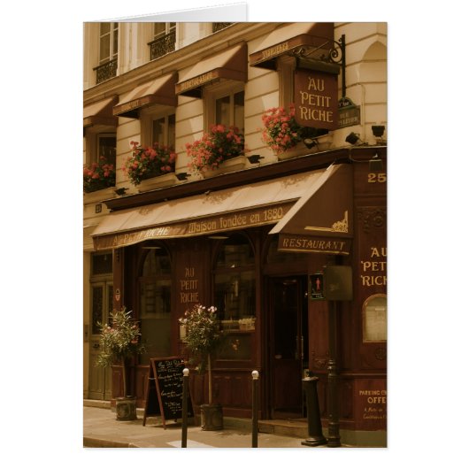 Paris Cafe by Day Cards (Front)