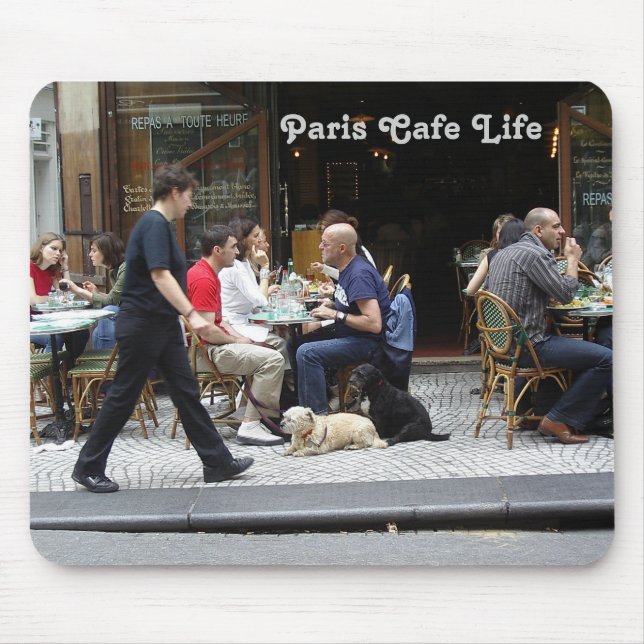 Paris Cafe Life Mousepad (Front)
