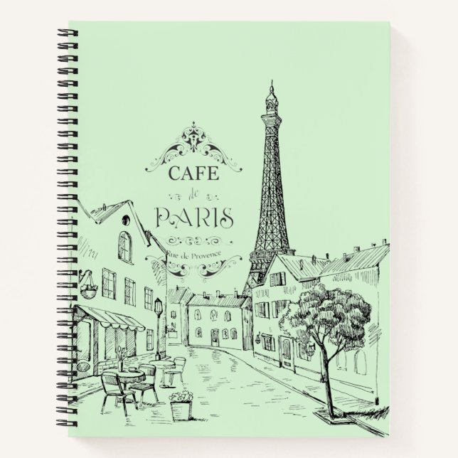 Paris Cafe Notebook (Front)