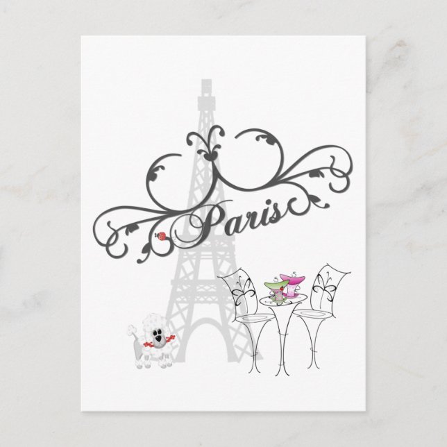 Paris Cafe Postcard (Front)