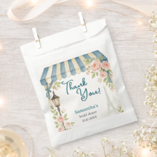 Paris Cafe She Said Oui Bridal Shower  Favor Bag