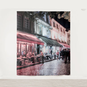 Paris Café Street Scene   Wall Mural Backdrop