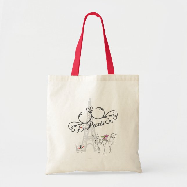 Paris Cafe Tote Bag (Front)