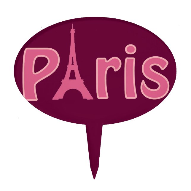 Paris Cake Topper (Front)