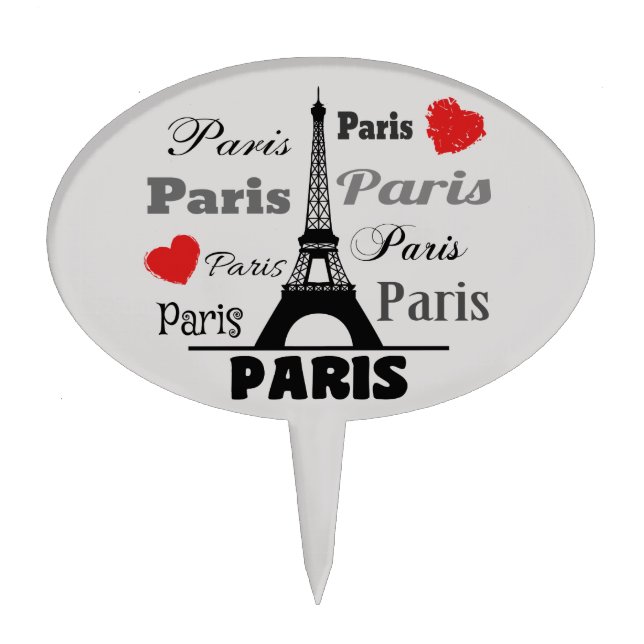Paris Cake Topper (Front)