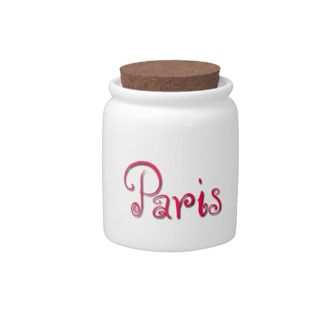 Paris Candy Jar (Front)