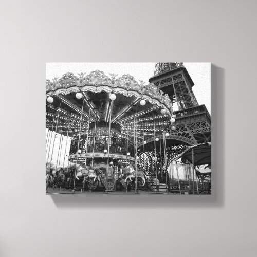 Paris Carousel Canvas Print