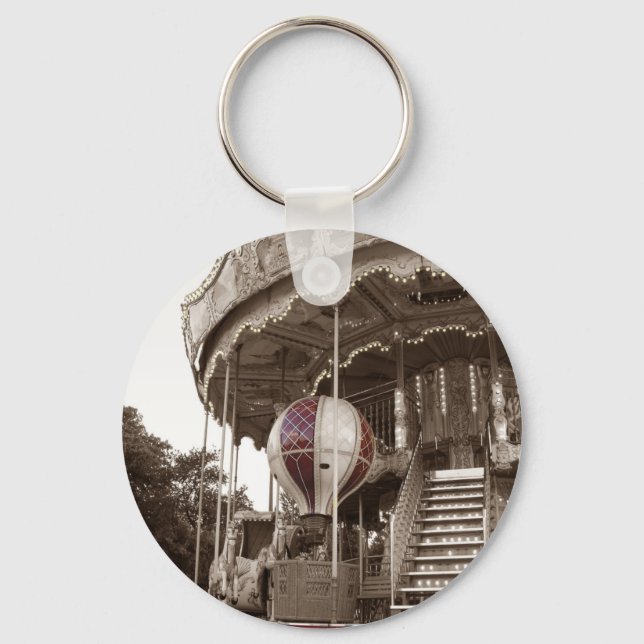 Paris Carousel Keychain (Front)
