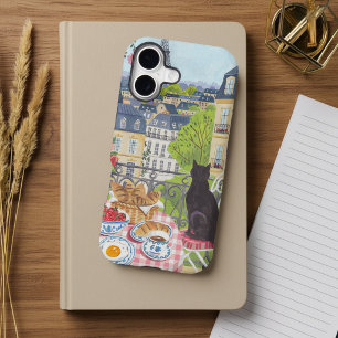 Paris Cat Balcony Girly Travel Women iPhone 17 Case