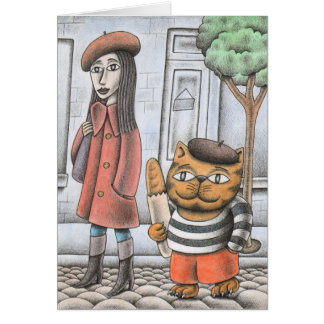 'Paris Cat' Cards