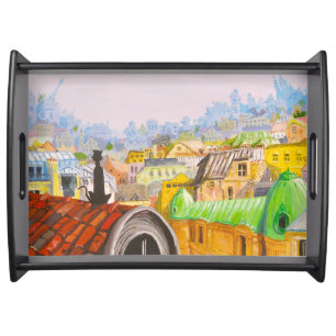 Paris Cat Serving Tray