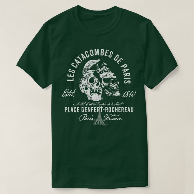 Paris Catacombs T-Shirt (Design Front)