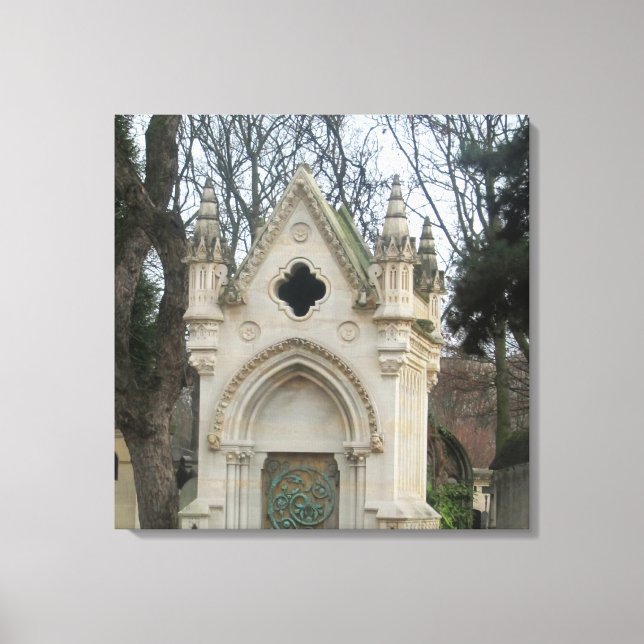 Paris Cemetary Canvas Print (Front)