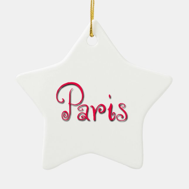 Paris Ceramic Ornament (Front)
