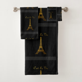 Paris: C'est La Vie Bath Towel Set