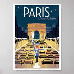 Paris Champs &#201;lys&#233;es Poster