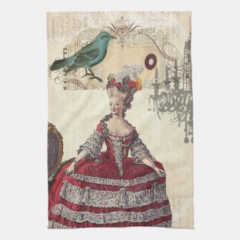 Paris Chandelier French Queen  Marie Antoinette Kitchen Towel by IAmTrending at Zazzle