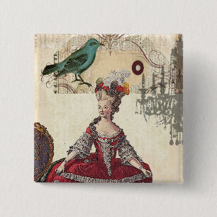 Paris Chandelier french queen Marie Antoinette Pinback Button