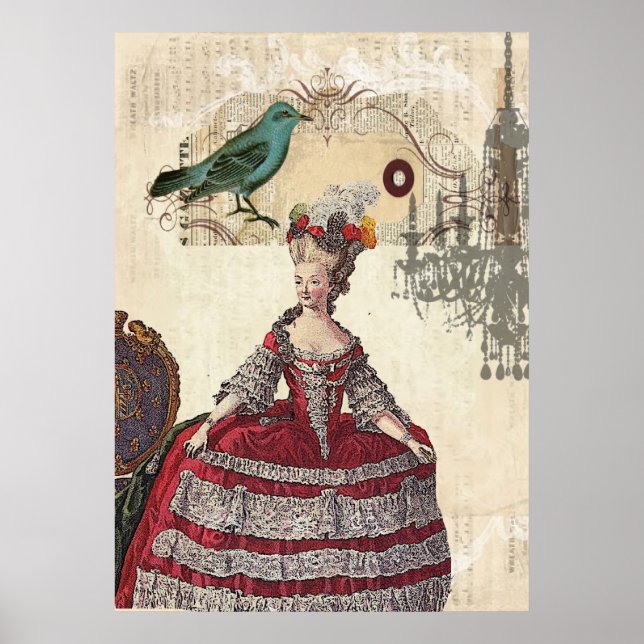 Paris Chandelier french queen  Marie Antoinette Poster (Front)