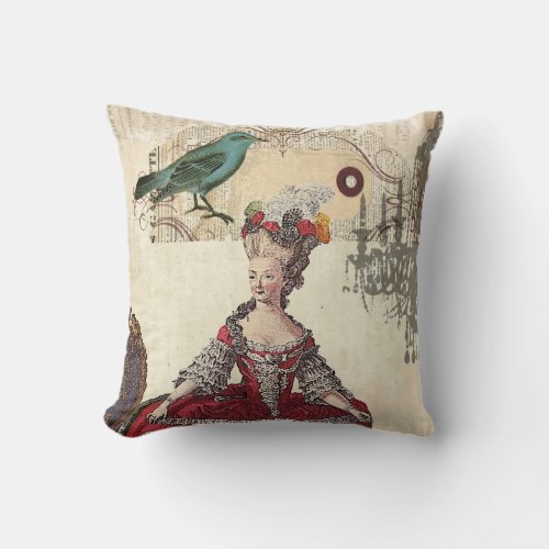 Paris Chandelier french queen  Marie Antoinette Throw Pillow