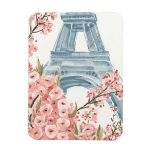 Paris Cherry Blossoms Magnet