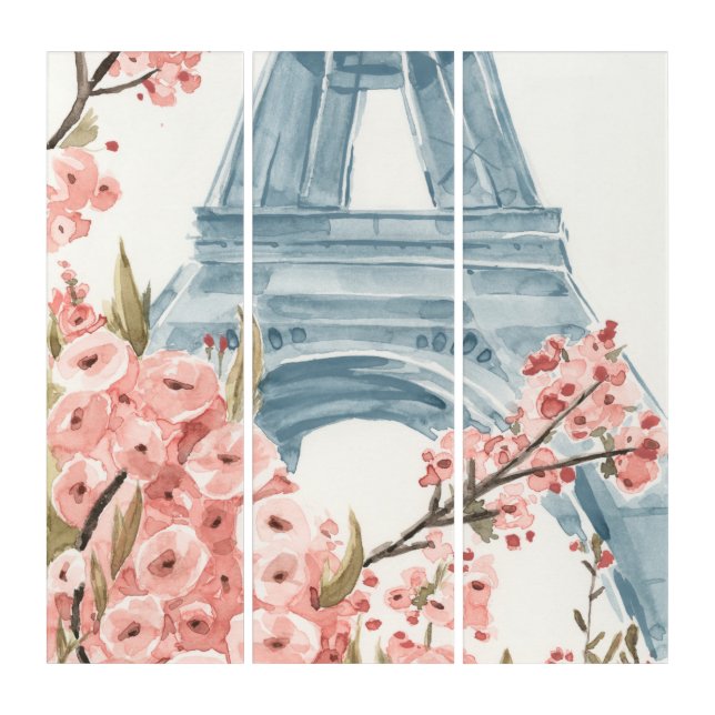 Paris Cherry Blossoms Triptych (Front)
