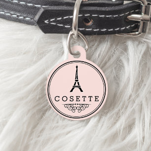 Paris Chic Eiffel Tower Pet Tag