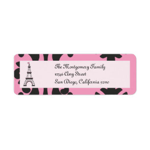 Paris Chic Return Address Label