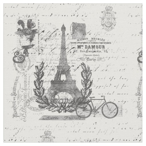 Paris Chic Script Fabric