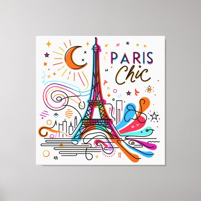 Paris Chic Vibes #3 Canvas Print (Front)