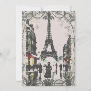 Paris Christmas Holiday Card