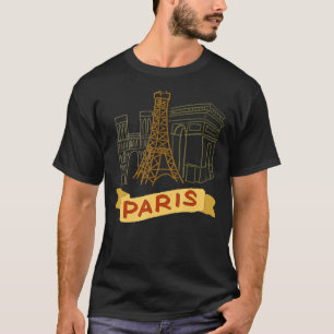 Paris City France souvenir gift for men women_8 T-Shirt